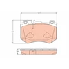 Image de Kit De Plaquettes De Frein, Frein À Disque Gdb2078 Trw Trw Gdb2078 Mercedes-Benz