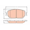 Image de Kit De Plaquettes De Frein, Frein À Disque Gdb3628 Trw Trw Gdb3628 Toyota
