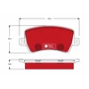 Image de Kit De Plaquettes De Frein, Frein À Disque Dtec Cotec Gdb1685dte Trw Trw Gdb1685dte Ford;Land Rover;Volvo