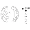 Image de Jeu De Mâchoires De Frein Gs8820 Trw Trw Gs8820 Kia