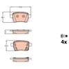 Image de Kit De Plaquettes De Frein, Frein À Disque Gdb2093 Trw Trw Gdb2093 Opel