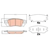 Image de Kit De Plaquettes De Frein, Frein À Disque Gdb4459 Trw Trw Gdb4459 Lexus