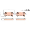 Image de Kit De Plaquettes De Frein, Frein À Disque Gdb2106 Trw Trw Gdb2106 Citroen;Fiat;Opel;Peugeot