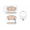 Image de Kit De Plaquettes De Frein, Frein À Disque Gdb3630 Trw Trw Gdb3630 Hyundai