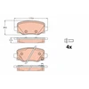 Image de Kit De Plaquettes De Frein, Frein À Disque Gdb2116 Trw Trw Gdb2116 Abarth;Alfa Romeo;Fiat;Jeep