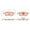 Image de Kit De Plaquettes De Frein, Frein À Disque Gdb2119 Trw Trw Gdb2119 Jaguar;Land Rover