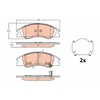 Image de Kit De Plaquettes De Frein, Frein À Disque Gdb3635 Trw Trw Gdb3635 Kia