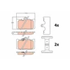 Image de Kit De Plaquettes De Frein, Frein À Disque Gdb4460 Trw Trw Gdb4460 Lexus