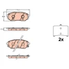 Image de Kit De Plaquettes De Frein, Frein À Disque Gdb3638 Trw Trw Gdb3638 Kia