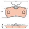 Image de Kit De Plaquettes De Frein, Frein À Disque Gdb2140 Trw Trw Gdb2140 Ford