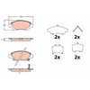 Image de Kit De Plaquettes De Frein, Frein À Disque Gdb3643 Trw Trw Gdb3643 Honda