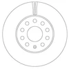 Image de Disque De Frein Trw Df6903s Audi;Seat;Skoda;Volkswagen