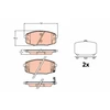 Image de Kit De Plaquettes De Frein, Frein À Disque Gdb2192 Trw Trw Gdb2192 Hyundai