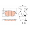Image de Kit De Plaquettes De Frein, Frein À Disque Gdb2200 Trw Trw Gdb2200 Mazda