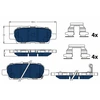 Image de Kit De Plaquettes De Frein, Frein À Disque Electric Blue Gdb3508bte Trw Trw Gdb3508bte Nissan