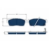 Image de Kit De Plaquettes De Frein, Frein À Disque Electric Blue Gdb1940bte Trw Trw Gdb1940bte Citroen;Peugeot