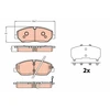 Image de Kit De Plaquettes De Frein, Frein À Disque Gdb2227 Trw Trw Gdb2227 Hyundai;Volvo