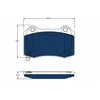 Image de Kit De Plaquettes De Frein, Frein À Disque Electric Blue Gdb4171bte Trw Trw Gdb4171bte Tesla