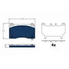 Image de Kit De Plaquettes De Frein, Frein À Disque Electric Blue Gdb2198bte Trw Trw Gdb2198bte Tesla