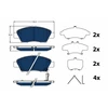 Image de Kit De Plaquettes De Frein, Frein À Disque Electric Blue Gdb3493bte Trw Trw Gdb3493bte Honda