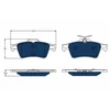 Image de Kit De Plaquettes De Frein, Frein À Disque Electric Blue Gdb1621bte Trw Trw Gdb1621bte Citroen;Peugeot