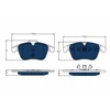 Image de Kit De Plaquettes De Frein, Frein À Disque Electric Blue Gdb1683bte Trw Trw Gdb1683bte Volvo