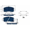Image de Kit De Plaquettes De Frein, Frein À Disque Electric Blue Gdb3376bte Trw Trw Gdb3376bte Honda