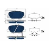 Image de Kit De Plaquettes De Frein, Frein À Disque Electric Blue Gdb3583bte Trw Trw Gdb3583bte Mitsubishi