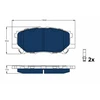 Image de Kit De Plaquettes De Frein, Frein À Disque Electric Blue Gdb3338bte Trw Trw Gdb3338bte Lexus