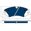Image de Kit De Plaquettes De Frein, Frein À Disque Electric Blue Gdb1898bte Trw Trw Gdb1898bte Land Rover