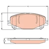 Image de Jeu De Plaquettes De Frein, Frein À Disque Gdb2268 Trw Trw Gdb2268 Renault