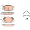 Image de Kit De Plaquettes De Frein, Frein À Disque Gdb2277 Trw Trw Gdb2277 Volvo