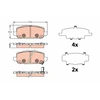Image de Jeu De Plaquettes De Frein, Frein À Disque Gdb2279 Trw Trw Gdb2279 Honda