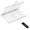 Image de Grille de barbecue double rectangulaire 40 x 30 cm