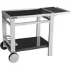 Image de Cook'in garden - Desserte Extérieur - Media L Acier - Plan de Travail | Roues Renforcées, Meuble Extérieur Idéal Jardin ou Terrasse, Support Idéal pour Plancha ou Barbecue, Noir/Gris en occasion ou reconditionné