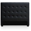 Image de Tête de lit capitonnée Simili cuir Noir Luxa 140
