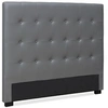Image de Tête de Lit Capitonnée "Amor" 140cm Gris