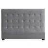 Image de Tête de lit capitonnée Velours Gris 160 Luxa