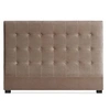 Image de Tête de lit capitonnée Velours Taupe 160 Luxa