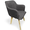 Image de Chaise Scandinave en Tissu "Sweet Color" 76cm Gris Foncé