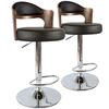 Image de Lot de 2 chaise de bar menzzo interieur non empilable non pliable en bois H. 23 cm noir