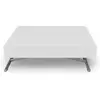 Image de Table basse relevable et extensible blanc laqué Sunda L 120/155/190 x H 40/75 x P 80 cm