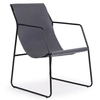 Image de Fauteuil simili cuir et métal gris Ulrich
