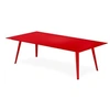 Image de Table Basse Rectangulaire "Bimix" 120cm Rouge