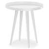 Image de Table d'Appoint à Rebord "Bimix" 45cm Blanc