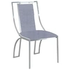 Image de Lot de 2 chaise paris prix H. 90 cm non empilable non pliable interieur en metal gris