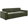 Image de Canape droit menzzo 3 places en velours vert 94 x 230 x 75 cm