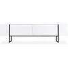 Image de Meuble TV 2 portes "Valentin" 180cm Blanc & Noir