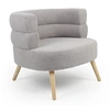 Image de Fauteuil Design Bouclette Rondo 80cm Gris