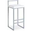 Image de Tabouret de Bar Design "Dakota" 80cm Blanc
